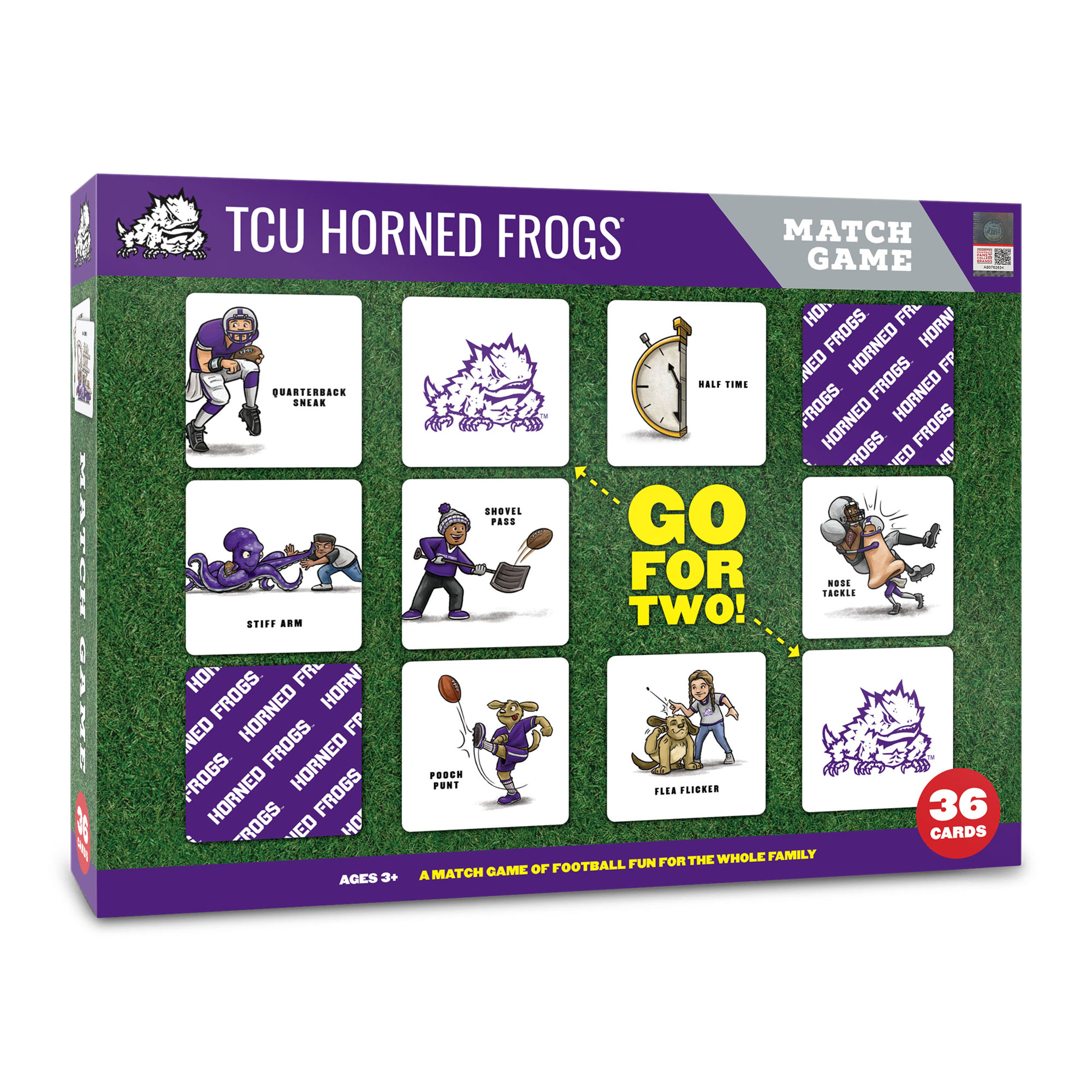 TCU Horned Frogs Licensed Memory Match Game