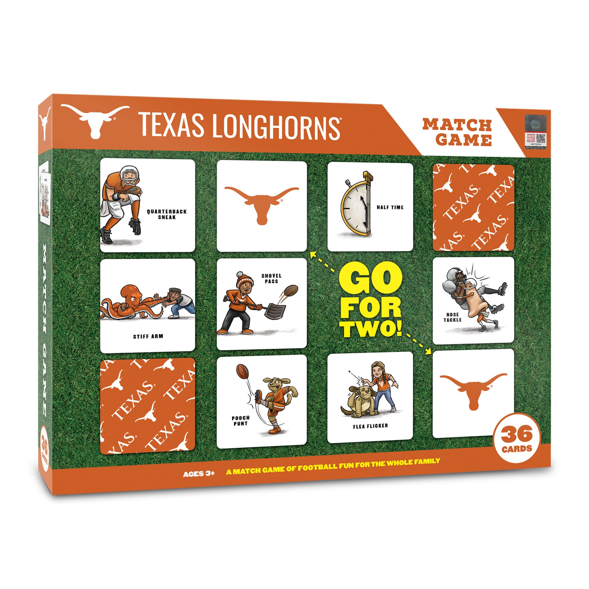 IDNA Texas Longhorns Licensed Memory Match Game