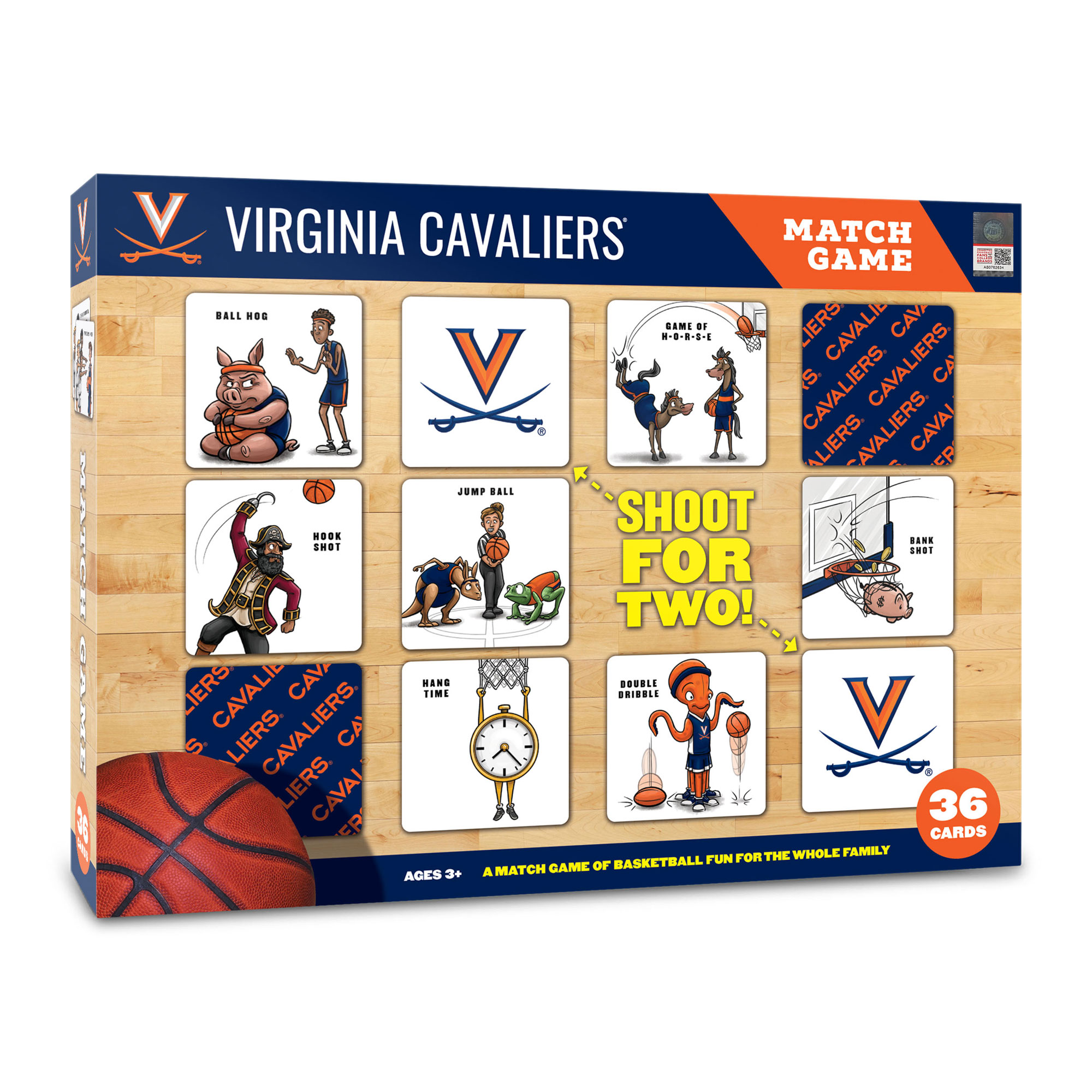 Fanpoint Virginia Cavaliers Licensed Memory Match Game