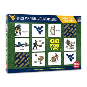 Fanpoint West Virginia Mountaineers Licensed Memory Match Game