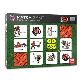 Fanpoint Cincinnati Bengals Licensed Memory Match Game