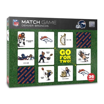 Fanpoint Denver Broncos Licensed Memory Match Game