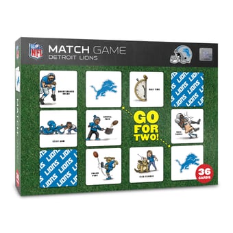 Fanpoint Detroit Lions Licensed Memory Match Game