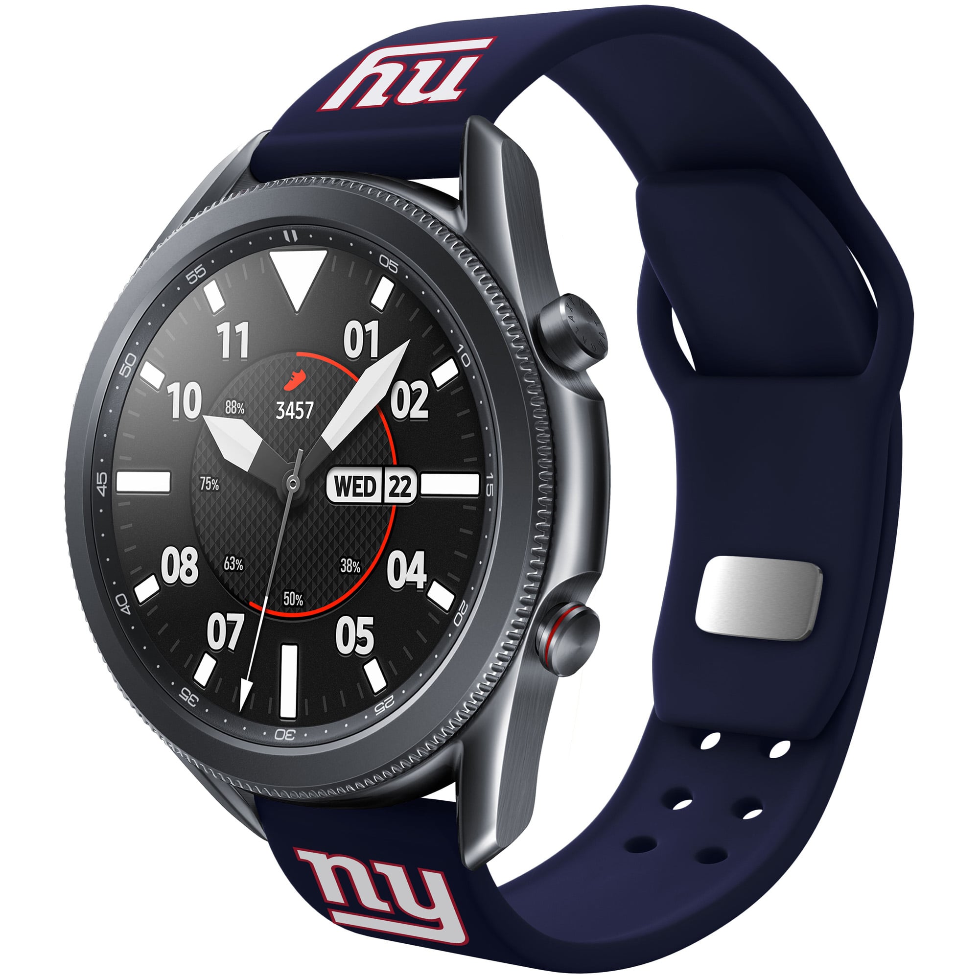 Navy New York Giants 20mm Samsung Compatible Watch Band Navy New York Giants 20mm Samsung Compatible Watch Band