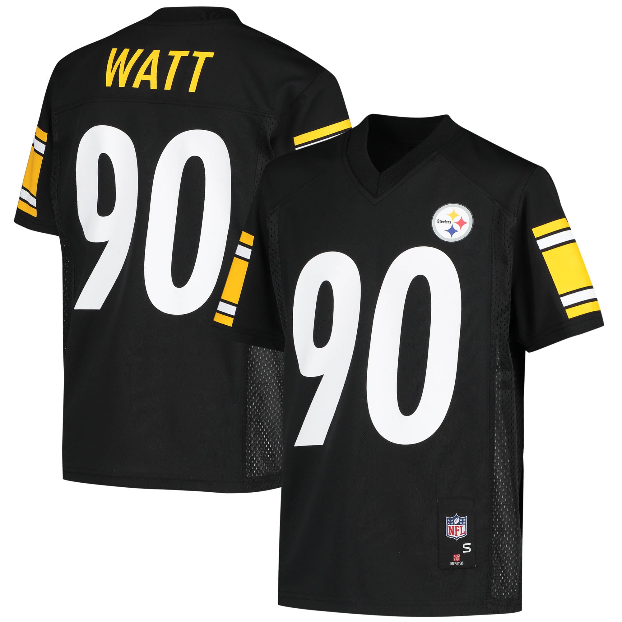 Youth T.J. Watt Black Pittsburgh Steelers Replica Jersey