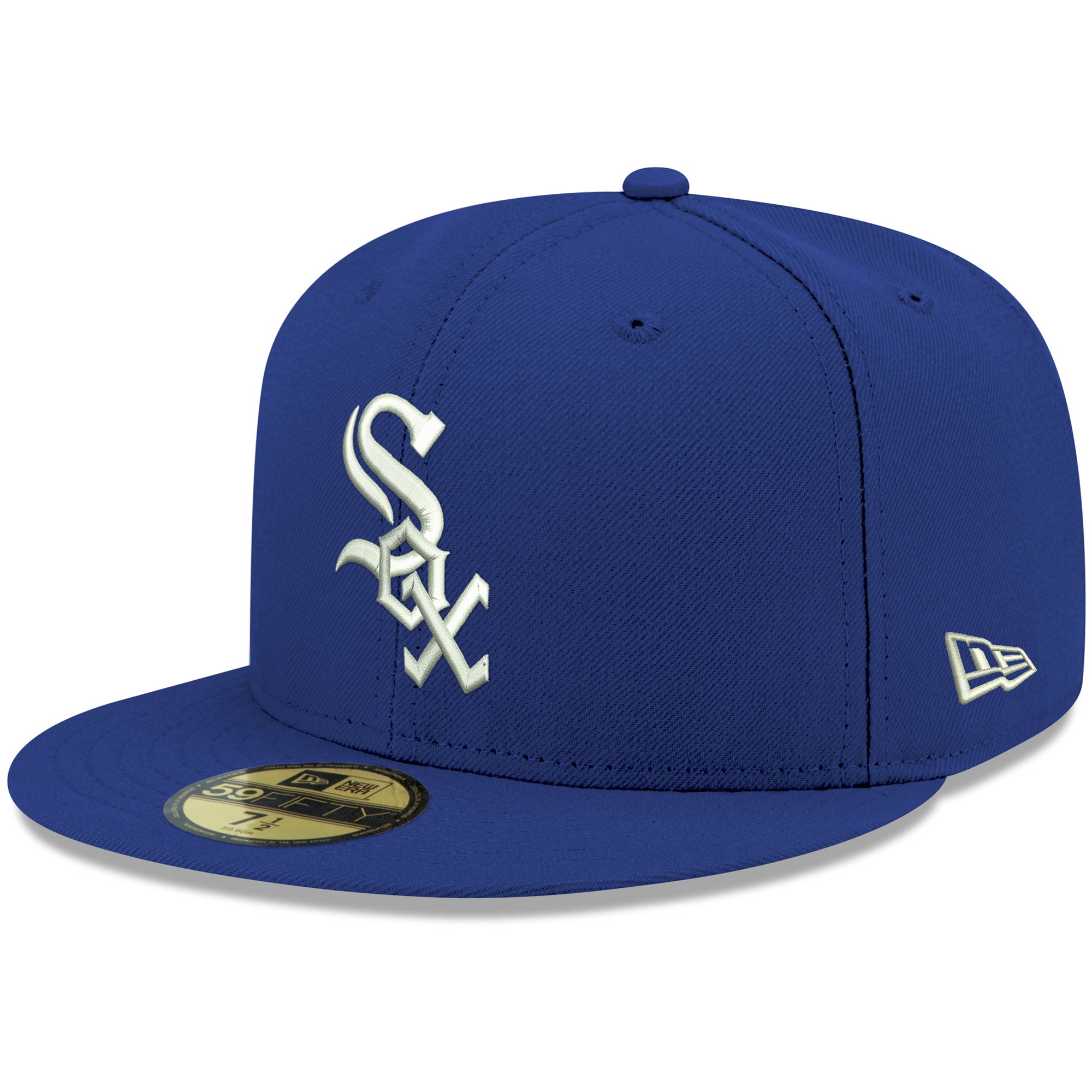 Men’s New Era Royal Chicago White Sox White Logo 59FIFTY Fitted Hat Men’s New Era Royal Chicago White Sox White Logo 59FIFTY Fitted Hat