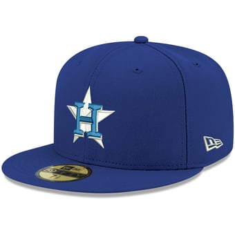 Men's New Era Royal Houston Astros White Logo 59FIFTY Fitted Hat