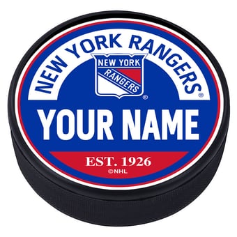 New York Rangers Personalized Puck