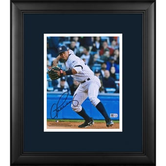 Alex Rodriguez New York Yankees Framed Autographed 8" x 10" Throwing Photograph