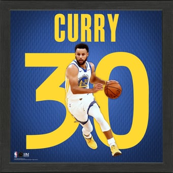 Highland Mint Stephen Curry Golden State Warriors 13'' x 13'' Impact Jersey Framed Photo