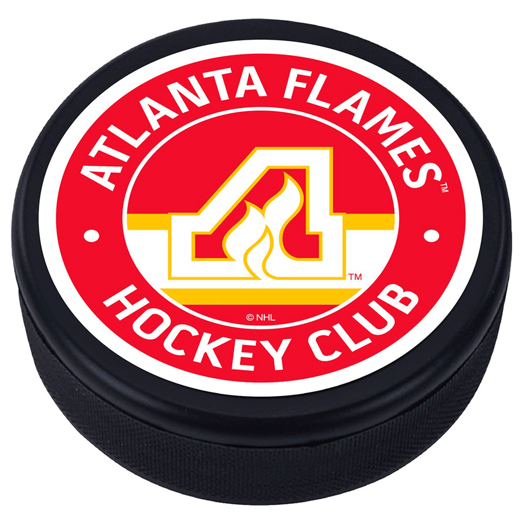 Atlanta Flames - Vintage Classic Textured Hockey Puck