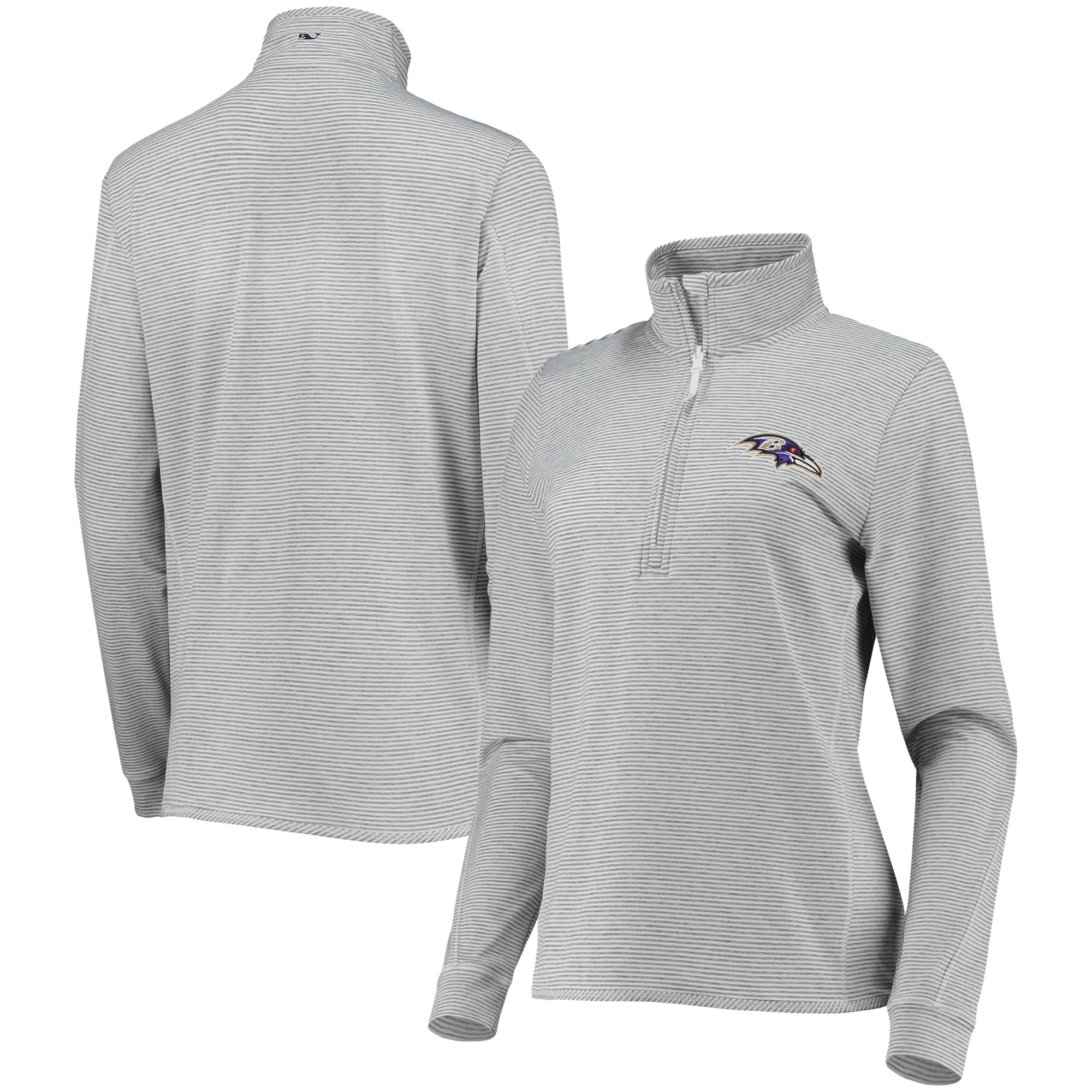 Women’s Vineyard Vines Heather Gray Baltimore Ravens Sankaty Shep Half-Zip Pullover Top Women’s Vineyard Vines Heather Gray Baltimore Ravens Sankaty Shep Half-Zip Pullover Top