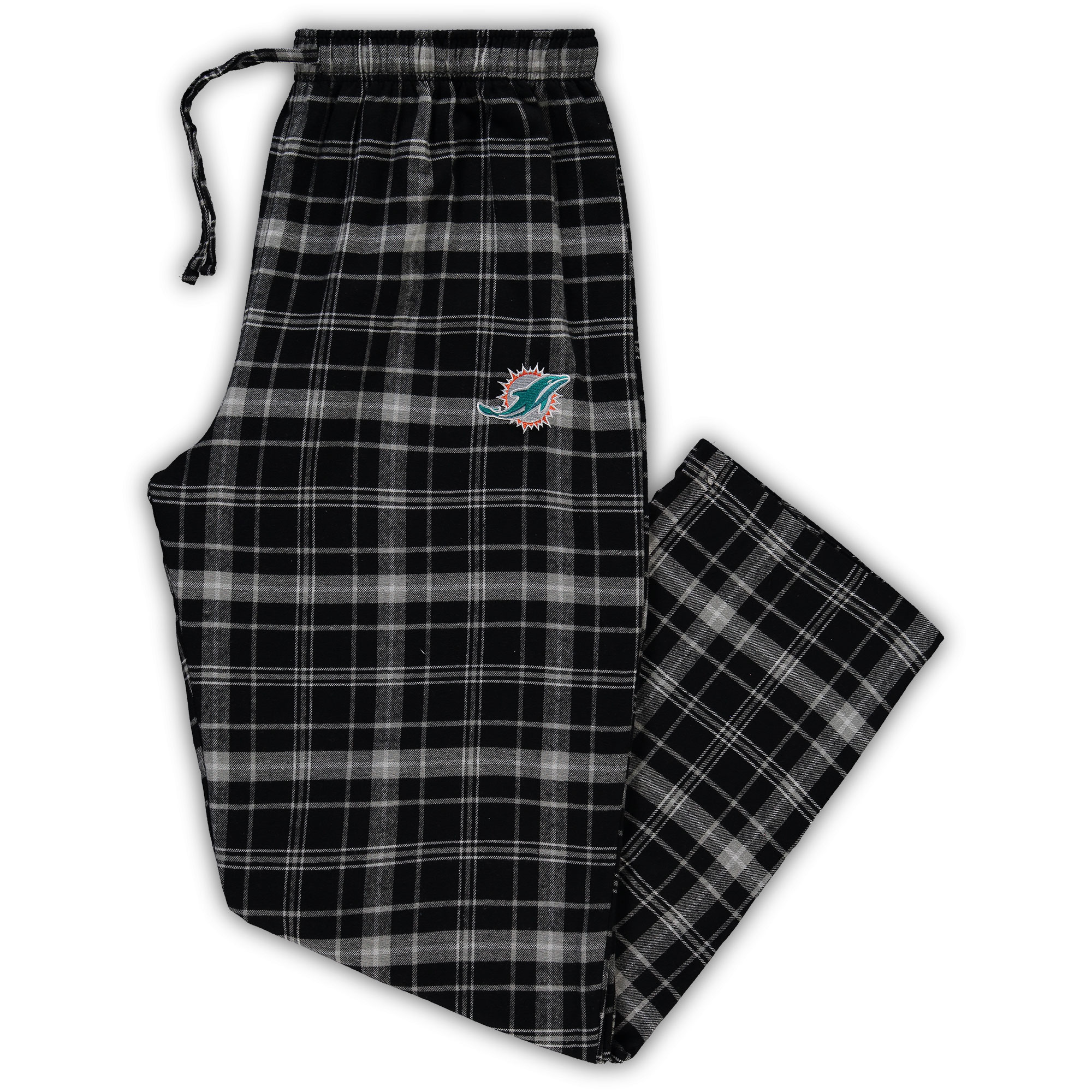 Men's Concepts Sport Black/Charcoal Miami Dolphins Big & Tall Ultimate Sleep Pant