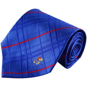 Kansas Jayhawks Royal Blue Oxford Woven Tie