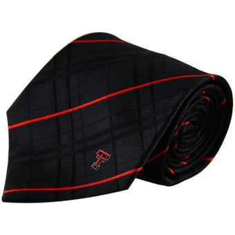 Texas Tech Red Raiders Black Oxford Woven Tie