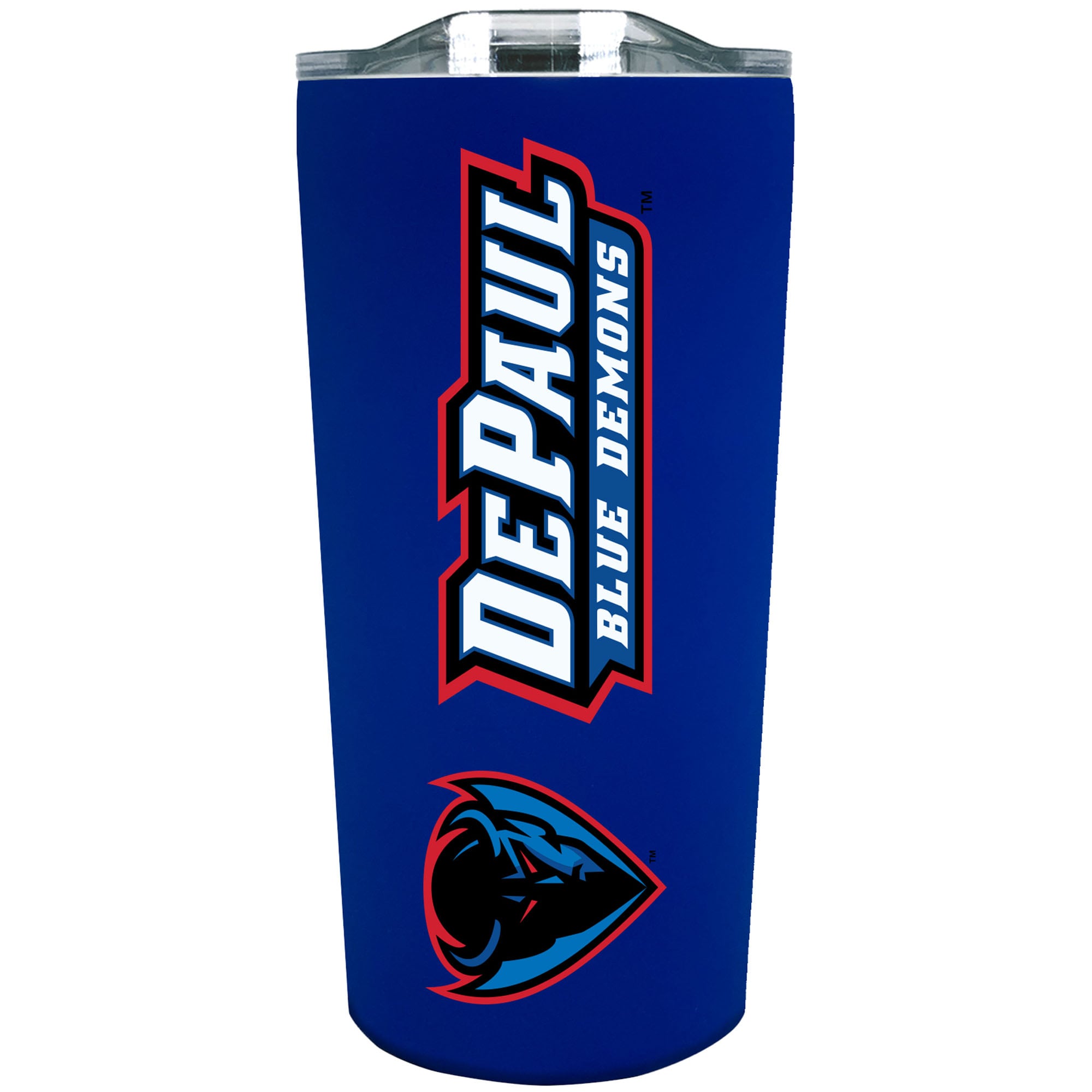 DePaul Blue Demons 18oz. Stainless Steel Soft Touch Tumbler