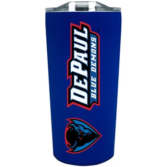 DePaul Blue Demons 18oz. Stainless Steel Soft Touch Tumbler