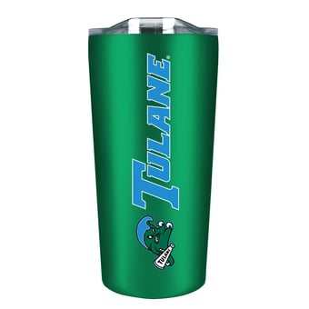 Tulane Green Wave 18oz. Stainless Steel Soft Touch Tumbler