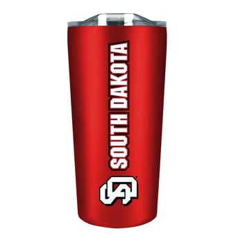 South Dakota Coyotes 18oz. Stainless Steel Soft Touch Tumbler
