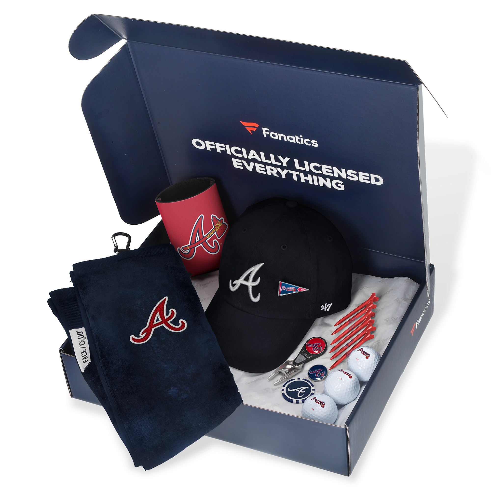 Atlanta Braves Fanatics Pack Golf-Themed Gift Box – 5+ Value Atlanta Braves Fanatics Pack Golf-Themed Gift Box – 5+ Value