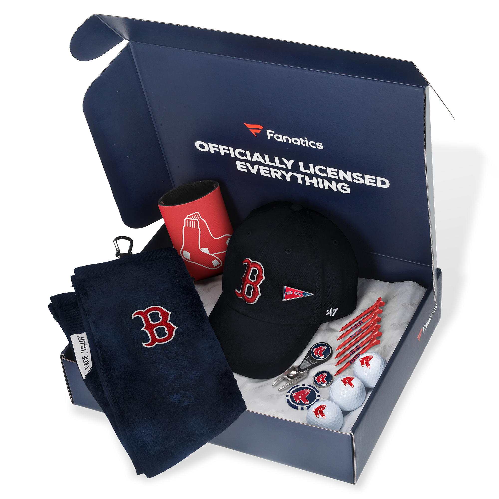 Boston Red Sox Fanatics Pack Golf-Themed Gift Box – 5+ Value Boston Red Sox Fanatics Pack Golf-Themed Gift Box – 5+ Value