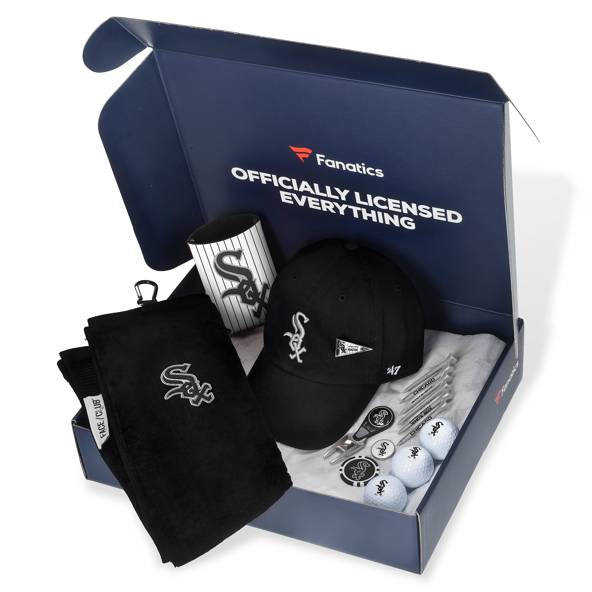 Chicago White Sox Fanatics Pack Golf-Themed Gift Box – 5+ Value Chicago White Sox Fanatics Pack Golf-Themed Gift Box – 5+ Value