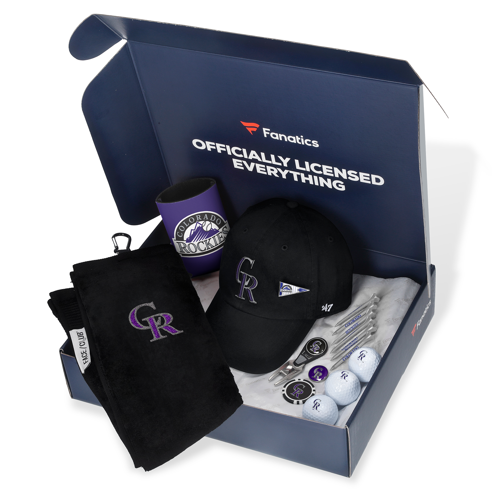 Colorado Rockies Fanatics Pack Golf-Themed Gift Box – 5+ Value Colorado Rockies Fanatics Pack Golf-Themed Gift Box – 5+ Value