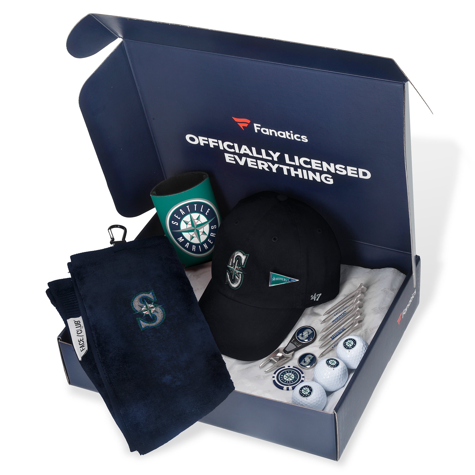 Seattle Mariners Fanatics Pack Golf-Themed Gift Box – 5+ Value Seattle Mariners Fanatics Pack Golf-Themed Gift Box – 5+ Value