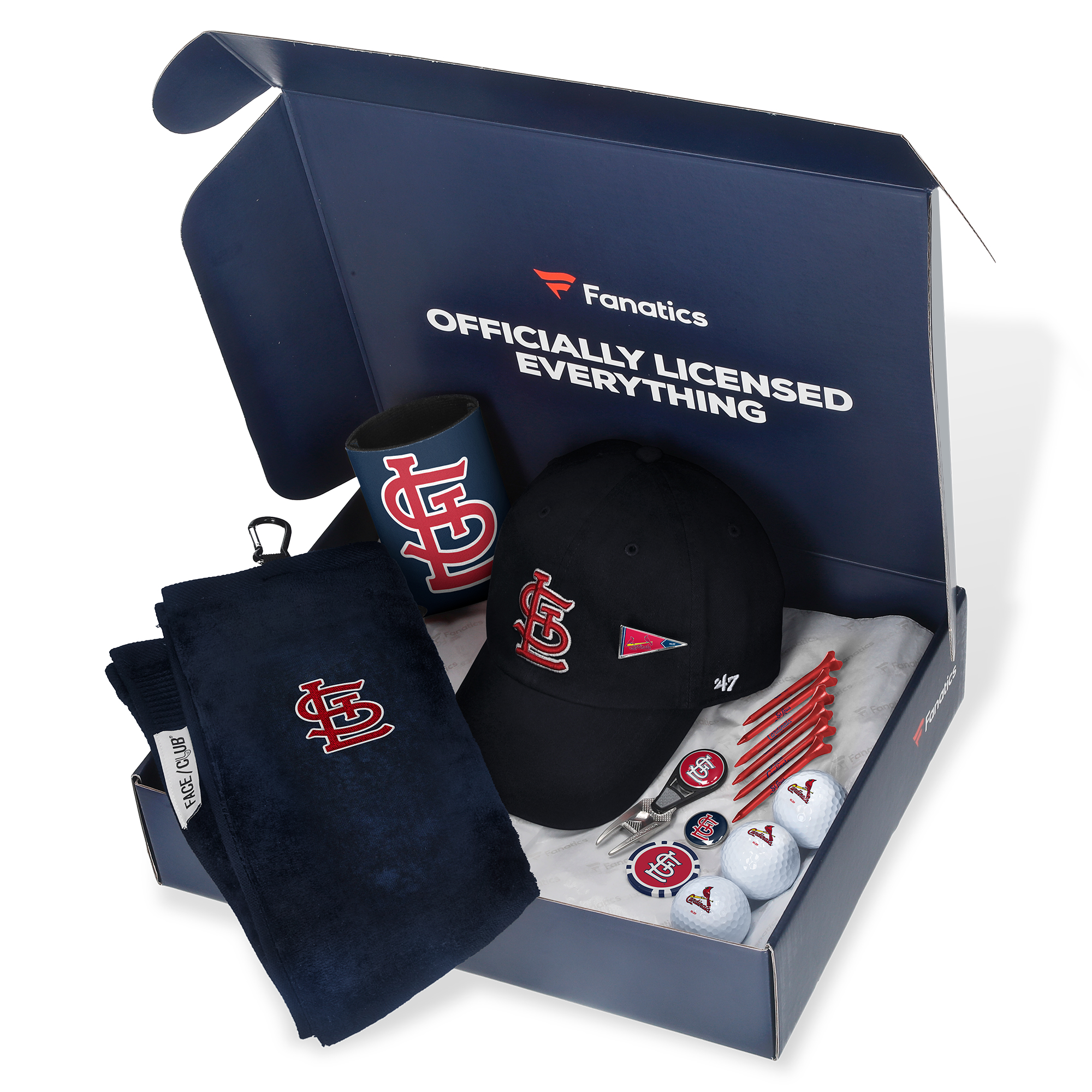 St. Louis Cardinals Fanatics Pack Golf-Themed Gift Box – 5+ Value St. Louis Cardinals Fanatics Pack Golf-Themed Gift Box – 5+ Value