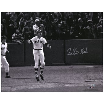 Carlton Fisk Boston Red Sox Autographed 16'' x 20'' Stay Fair Photograph