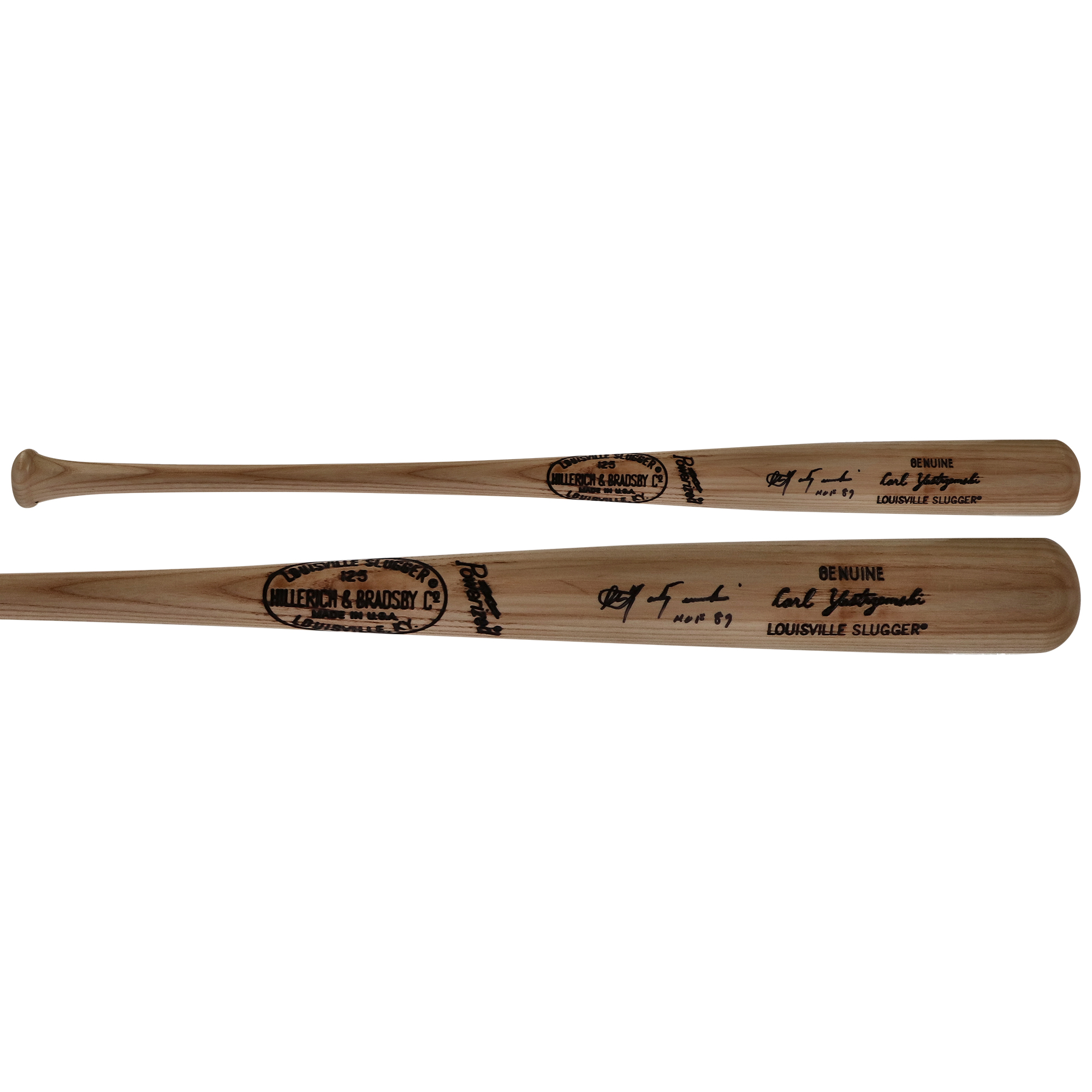 Carl Yastrzemski Boston Red Sox Autographed Louisville Slugger Game Model Bat with "HOF 89" Inscription