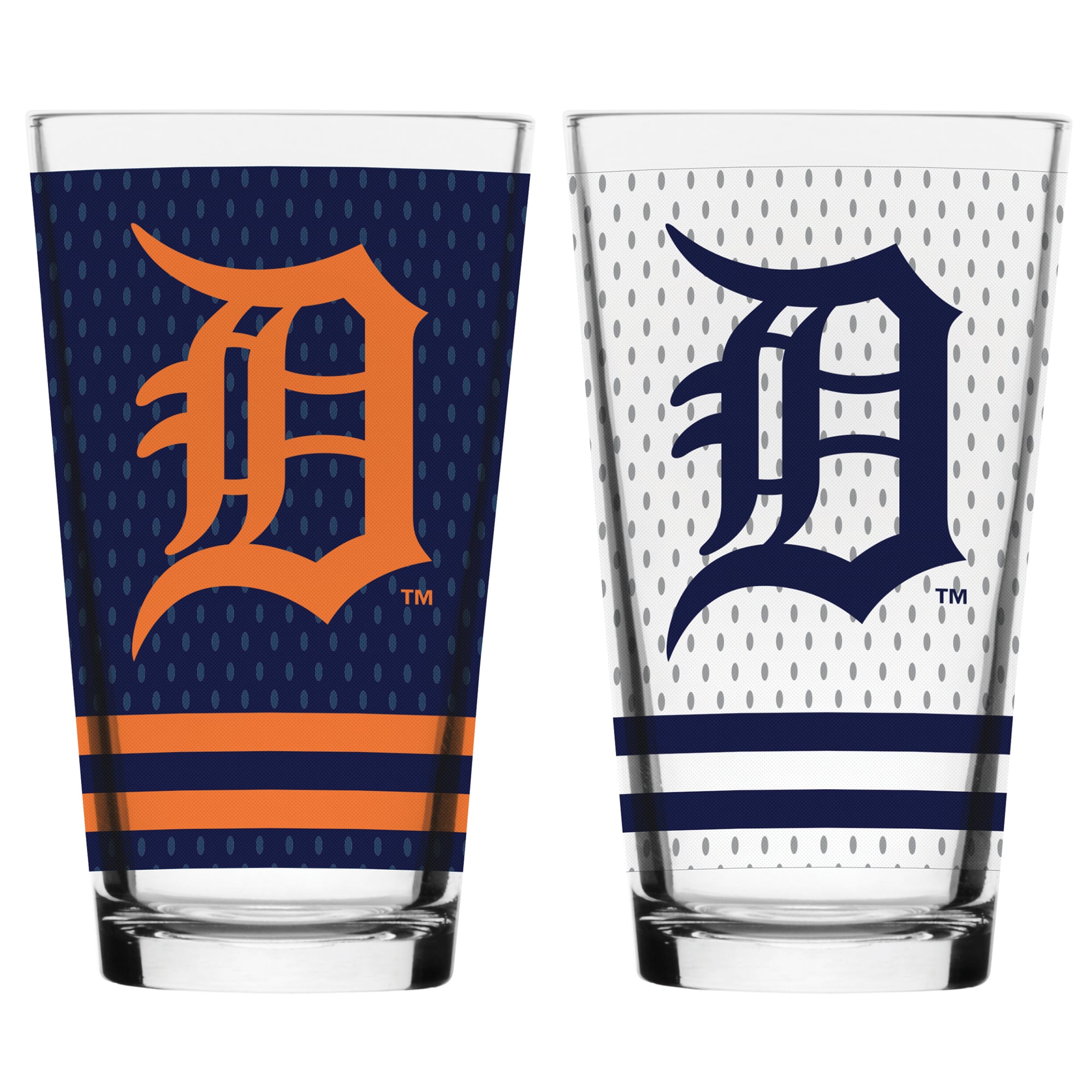 Detroit Tigers - Jersey Mixing Glass 2-Pack Set