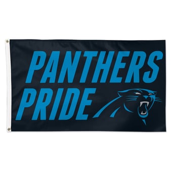 WinCraft Carolina Panthers 3' x 5' Slogan Deluxe Single-Sided Flag
