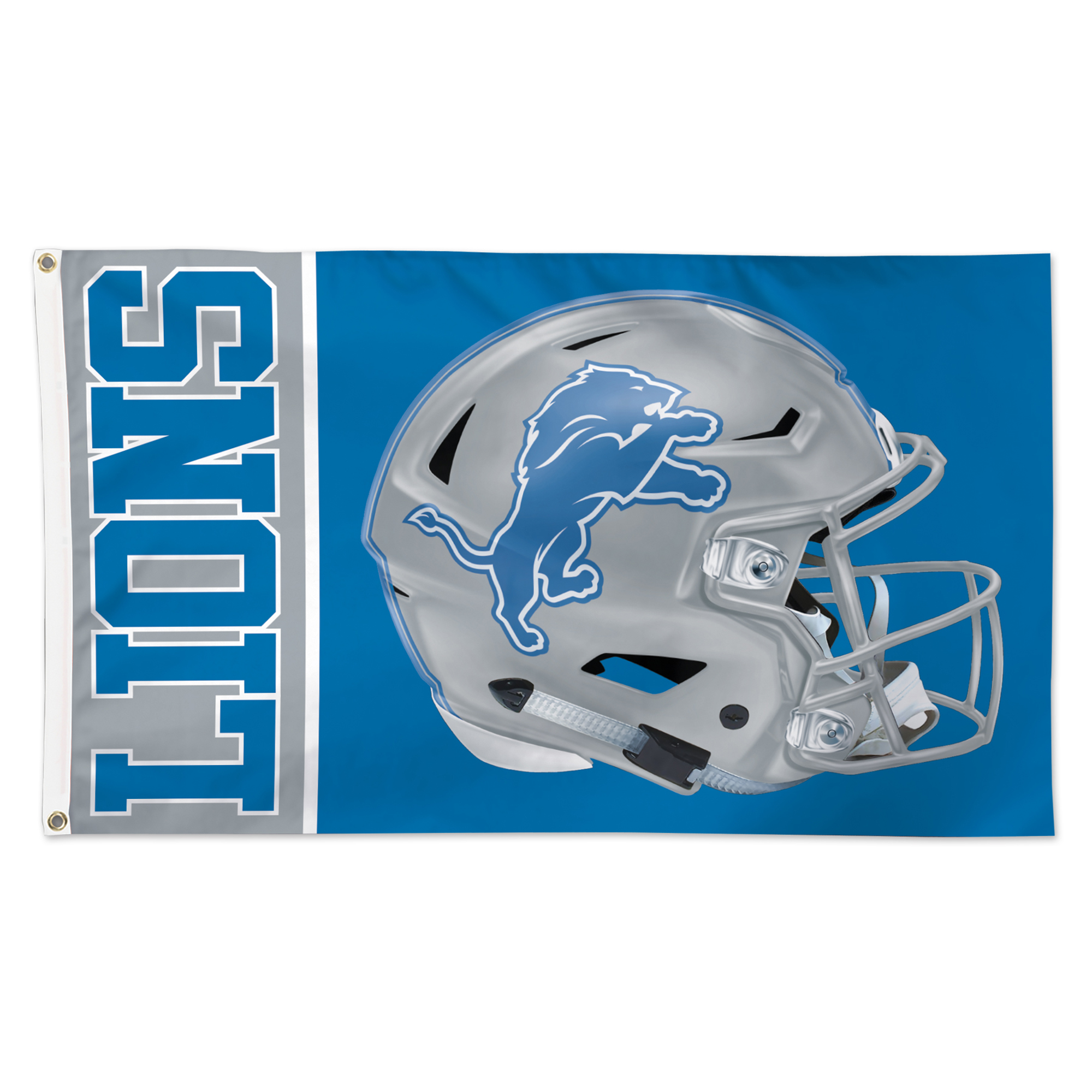 WinCraft Detroit Lions 3' x 5' Helmet Deluxe Single-Sided Flag