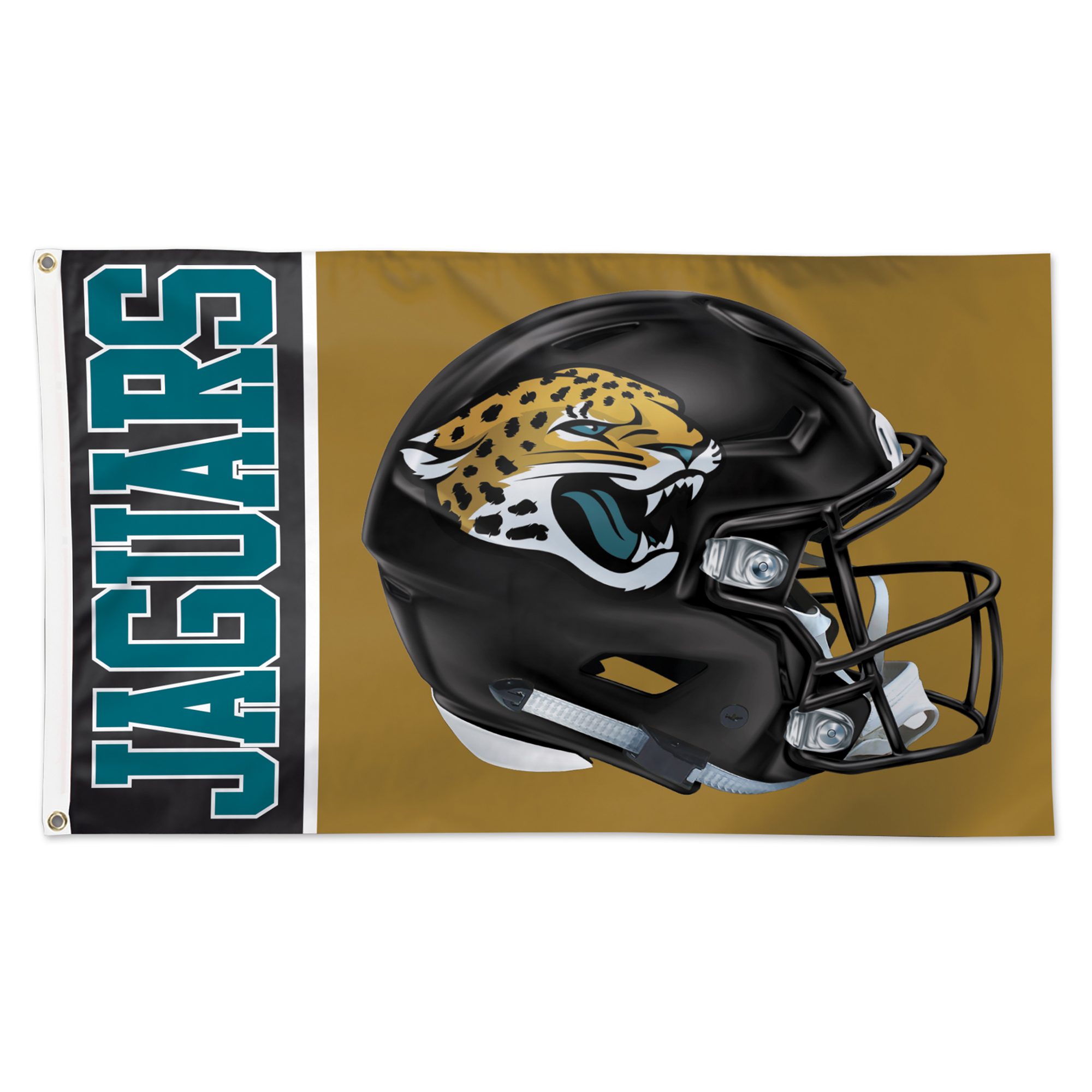WinCraft Jacksonville Jaguars 3' x 5' Helmet Deluxe Single-Sided Flag