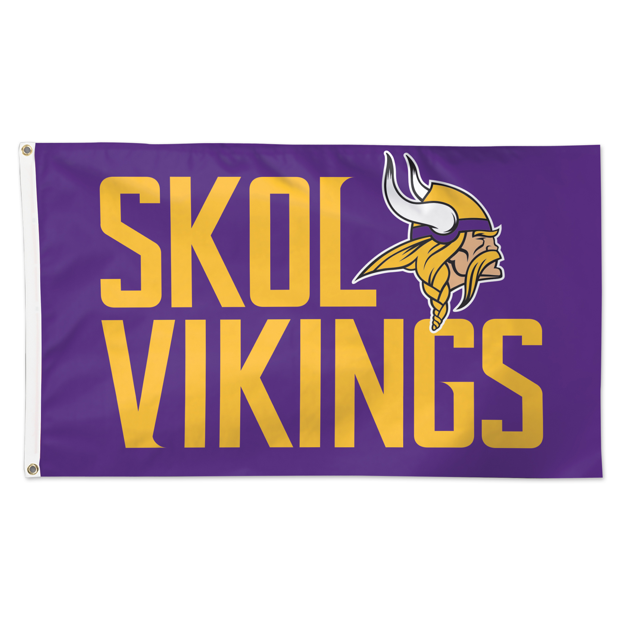 WinCraft Minnesota Vikings 3' x 5' Slogan Deluxe Single-Sided Flag