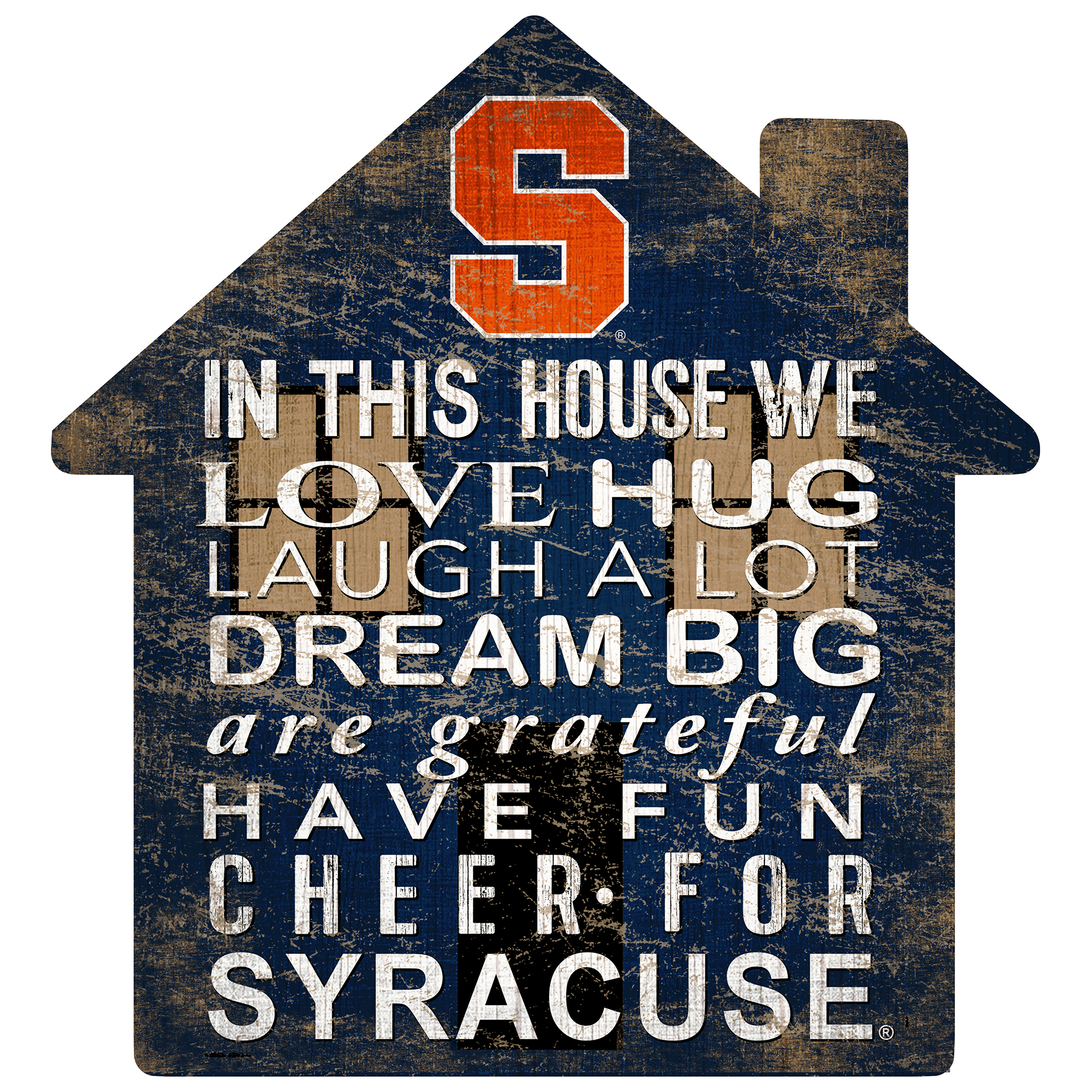 Syracuse Orange 12'' Team House Sign