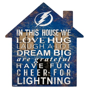 Tampa Bay Lightning 12'' Team House Sign