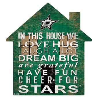 Dallas Stars 12'' Team House Sign