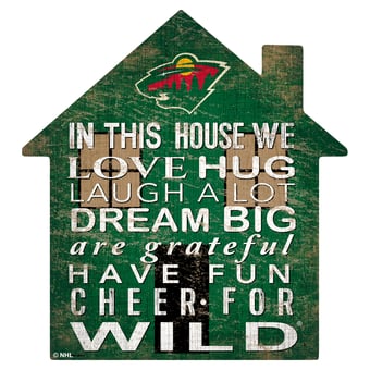 Minnesota Wild 12'' Team House Sign