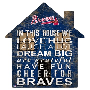 Atlanta Braves 12'' Team House Sign