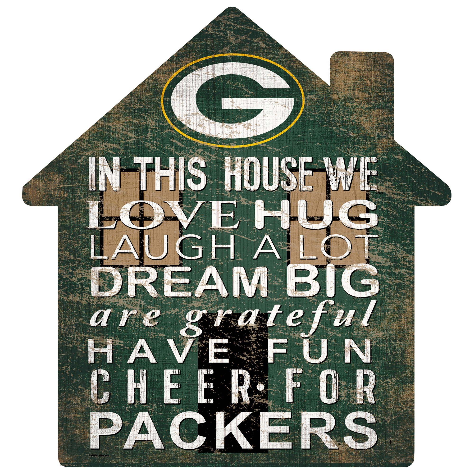 Green Bay Packers 12” Team House Sign Green Bay Packers 12” Team House Sign