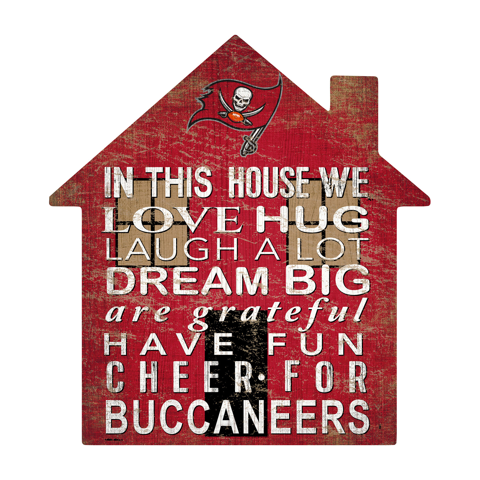 Tampa Bay Buccaneers 12'' Team House Sign