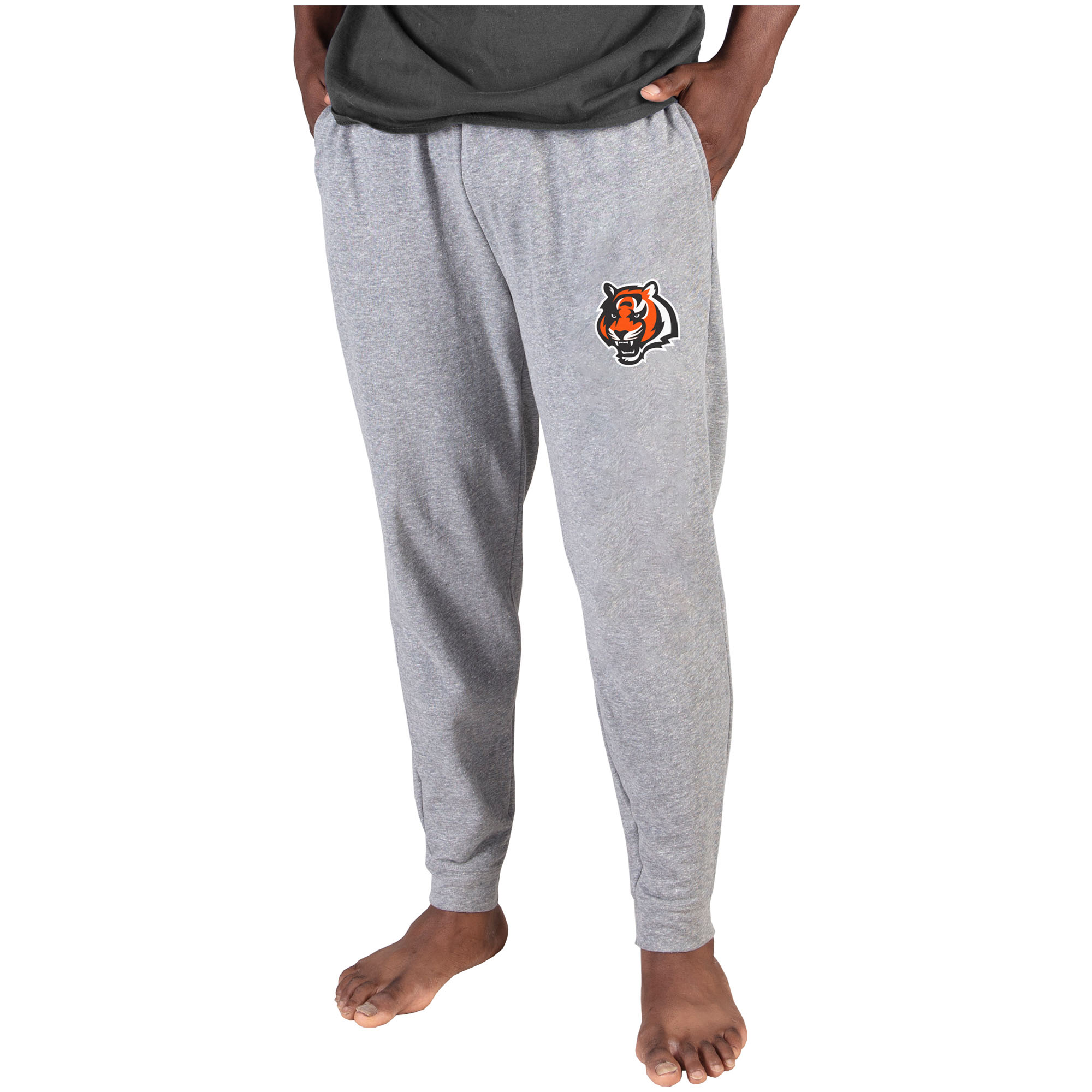 Football Fan Shop Officially Licensed NFL Mainstream Men's Jogger Pant - Bengals - Gray/Grey