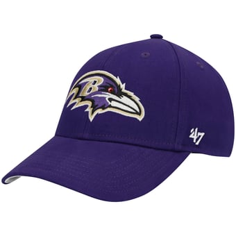 Youth '47 Purple Baltimore Ravens Secondary MVP Adjustable Hat