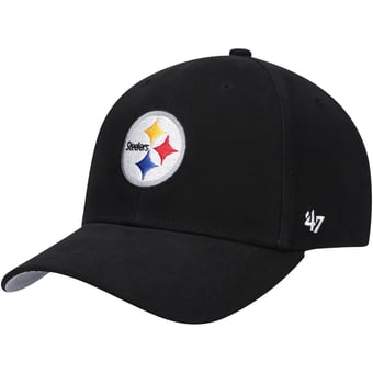 Preschool '47 Black Pittsburgh Steelers Basic Team MVP Adjustable Hat