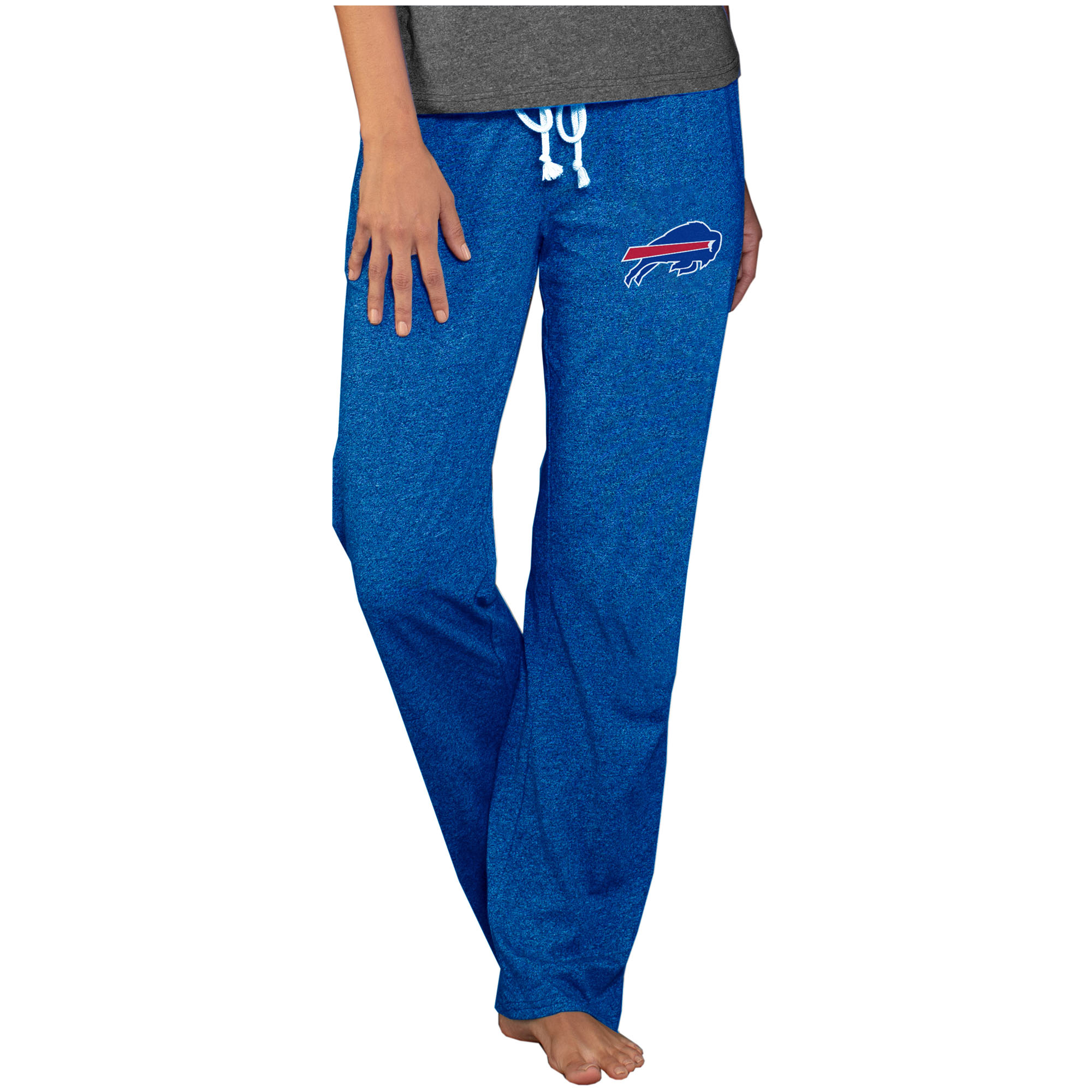 Football Fan Shop Officially Licensed NFL Concepts Sport Quest Ladies Knit Pant - Bills - Blue