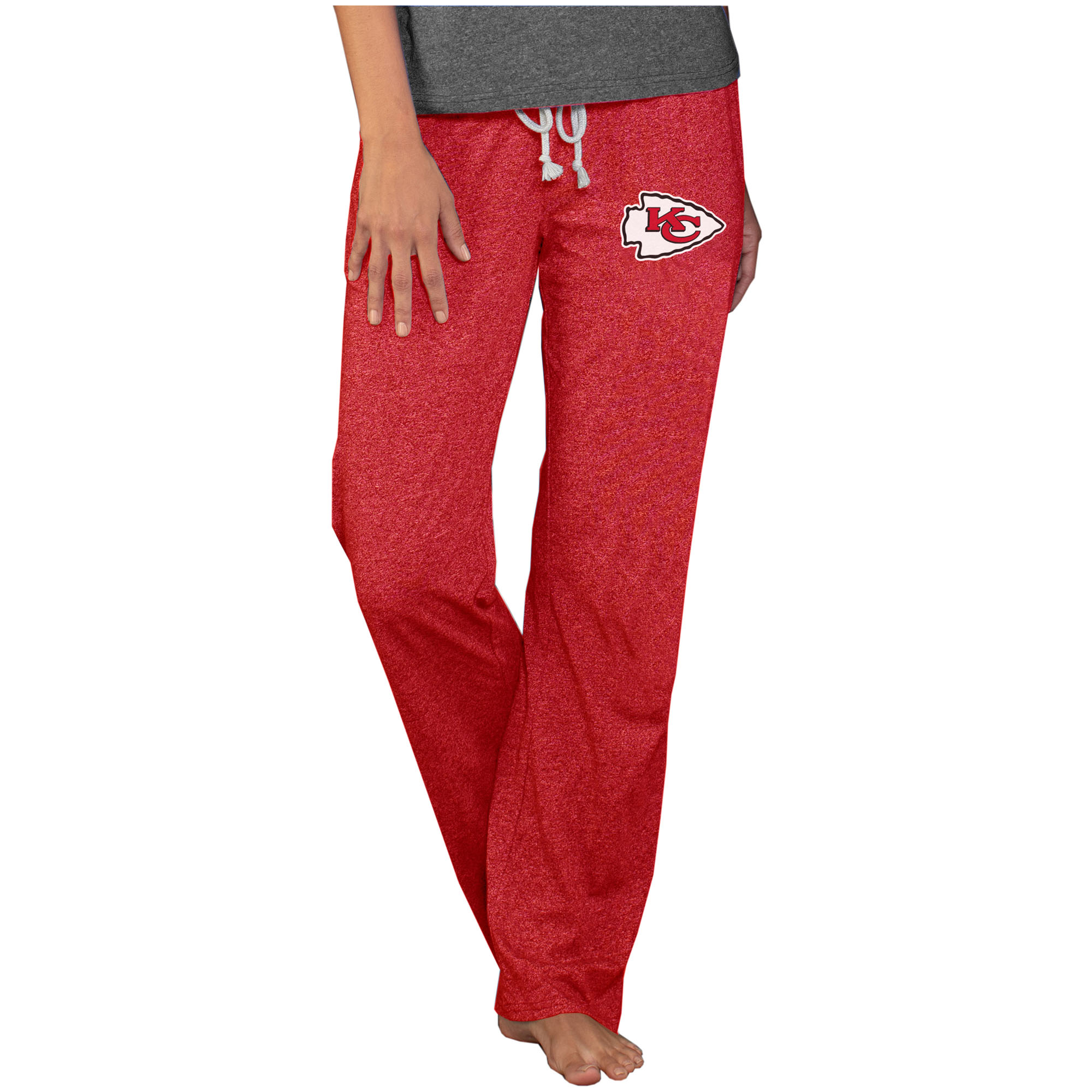 Football Fan Shop Officially Licensed NFL Concepts Sport Quest Ladies Knit Pant - Chiefs - Red