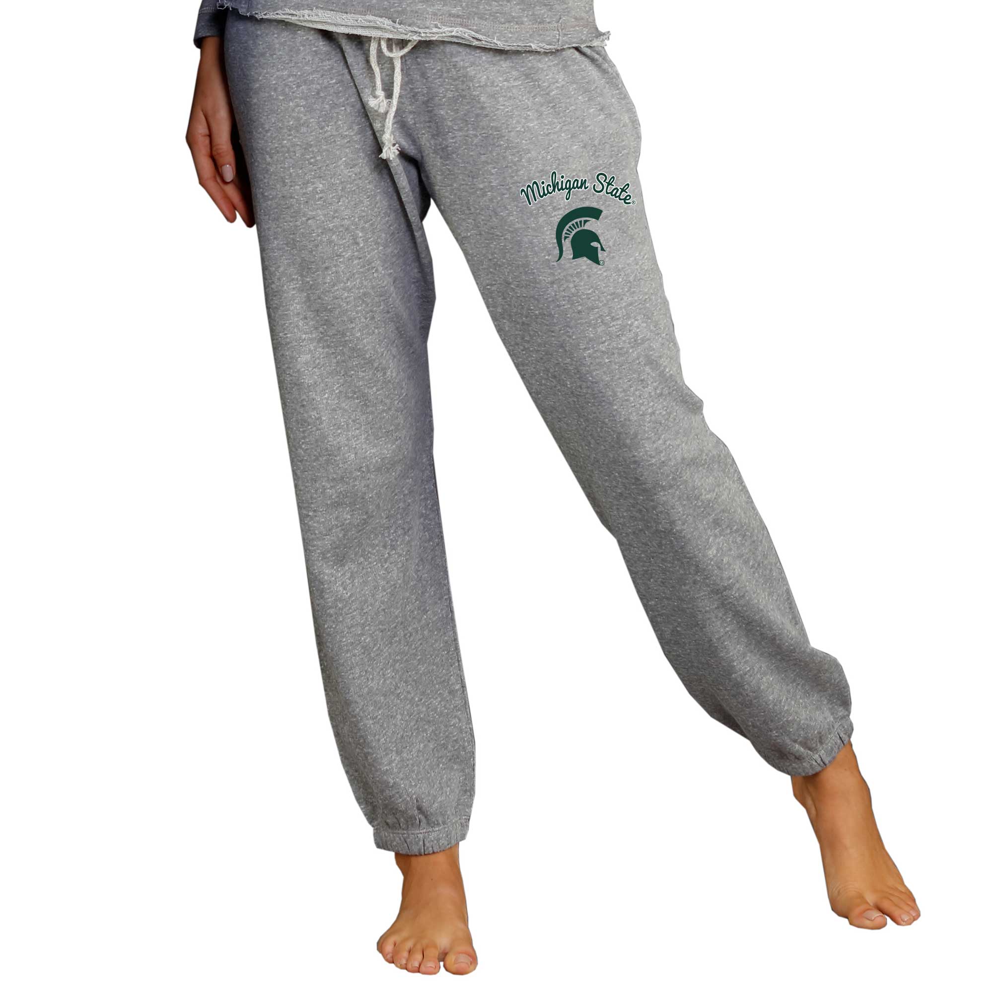 Women’s Concepts Sport Gray Michigan State Spartans Mainstream Knit Jogger Pants