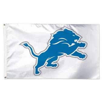 WinCraft Detroit Lions 3' x 5' White 1-Sided Deluxe Flag
